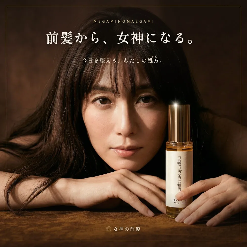 朝の光の中で髪を整える女性